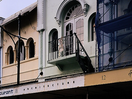 East façade, New Regent Street, Christchurch