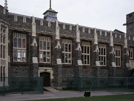 West façade, Christ’s College Dining Hall, Christchurch